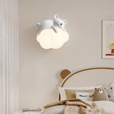 CloudGlow - Schattige Beer & Konijn LED Wandlamp voor Kinderkamer